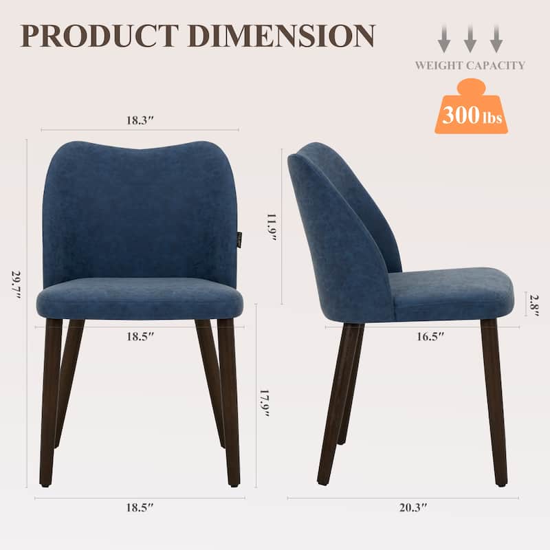 Modern Dining Chairs Upholstered Kitchen Chairs (set of 2)
