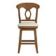 preview thumbnail 74 of 79, Eleanor Napoleon Back Wood Swivel Chair by iNSPIRE Q Classic