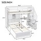 preview thumbnail 2 of 10, Loft Bed with Built-in Desk and Staircase, With Storage Compartments and Shelves