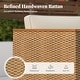 preview thumbnail 26 of 37, MAISON ARTS Outdoor Sofa Set，All-Weather Solid Wood Wicker Sectional Furniture Set