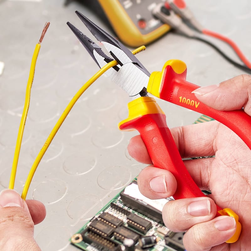 12-Piece Insulated Screwdriver Tool Set with Magnetic tip Blades Ideal for Electrician or Technician - 11.4” x 8” x 2.1”