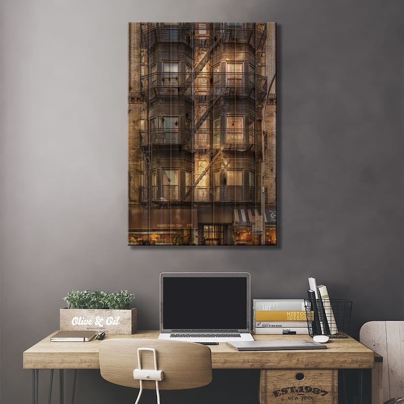Nolita (North Of Little Italy), Manhattan, New York City Print On Wood by Jérôme Labouyrie - Multi-Color