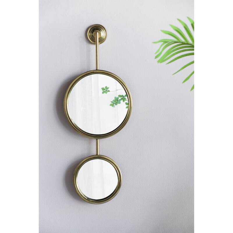 2 Circle Mirrors for Wall Decor