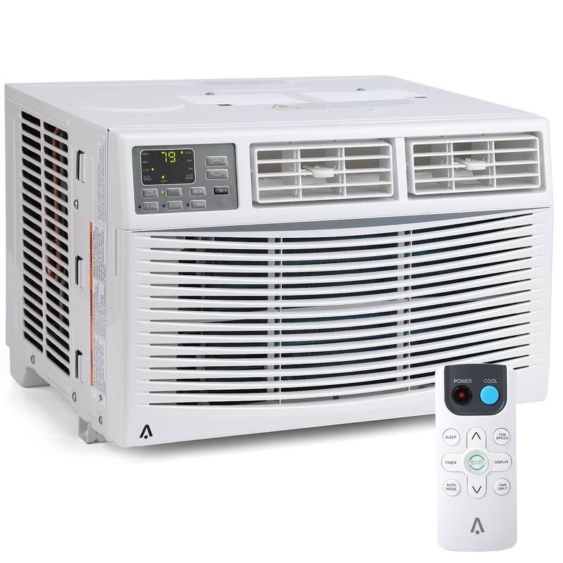 8000 BTU Window Air Conditioner for Home and Office Use with Wifi - N/A - White
