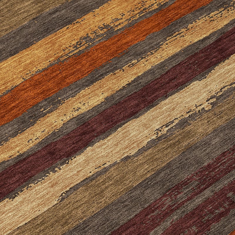Machine Washable Indoor/ Outdoor Chantille Stripe Rug