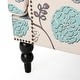 preview thumbnail 7 of 7, Harrison Floral Fabric Tufted Club Chair by Christopher Knight Home - 28.00" L x 29.50" W x 33.50" H
