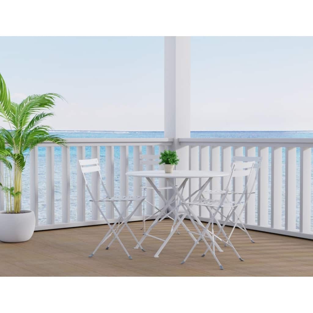 Carolina Living Bistro 36" Round Table Outdoor Set - Set of 5
