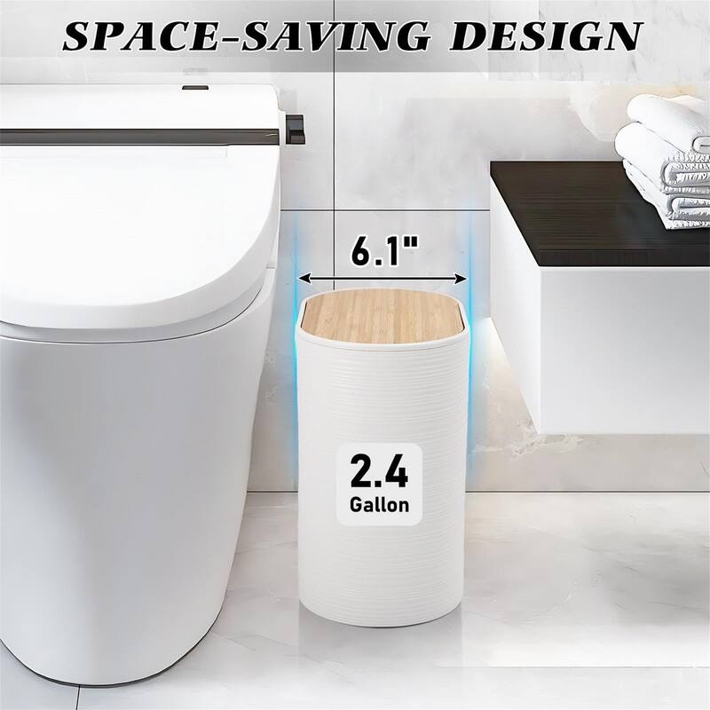 Bathroom Accessories Set with Trash Can - 1 x 1 x 1