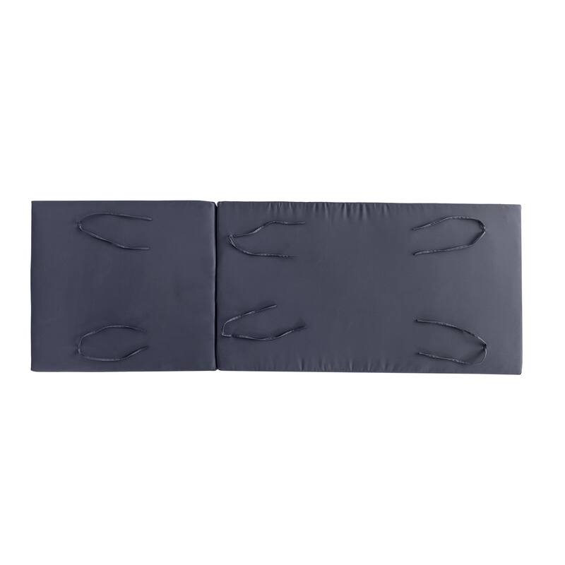 Christopher Knight Home - Broadway Outdoor Waterproof Fabric Chaise Lounge Cushion with Foam Filling & Tie Straps