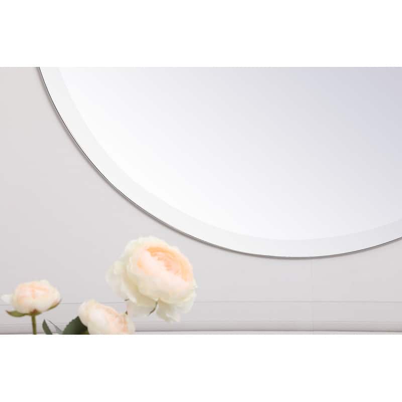 Modern 32 in. Contemporary Mirror in Clear