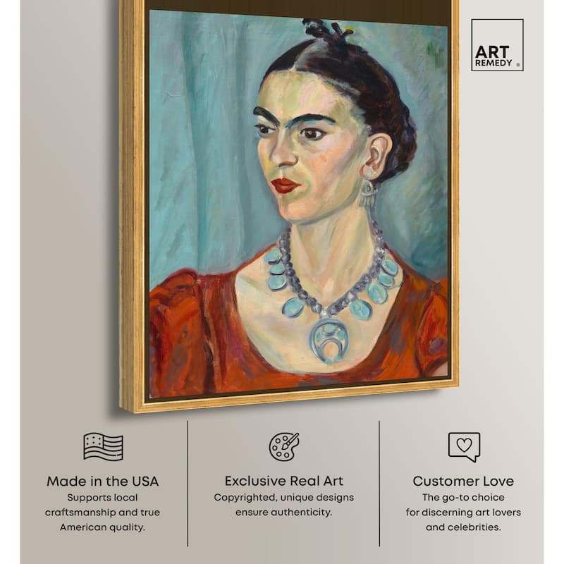 Frida Kahlo by Magda Pach 1933 Canvas by Art Remedy