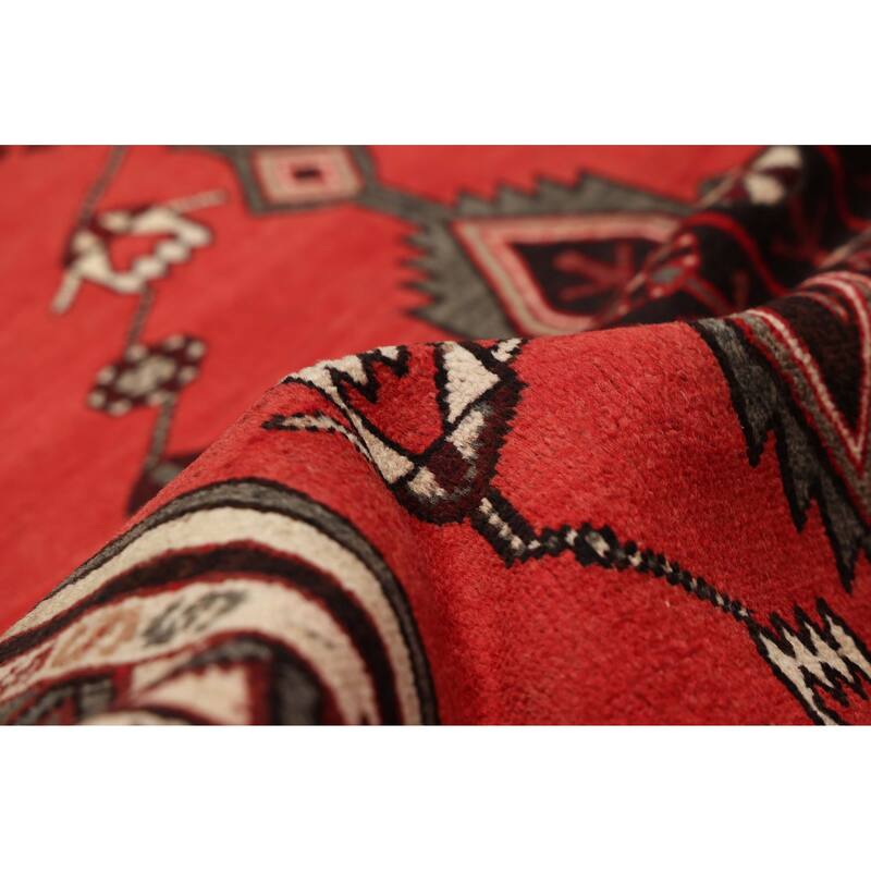 ECARPETGALLERY Hand-knotted Anadol Red Wool Rug - 4'3 x 6'6