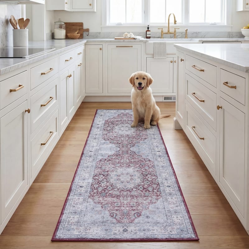 SAFAVIEH Tucson Machine Washable Slip Resistant Izora Traditional Rug