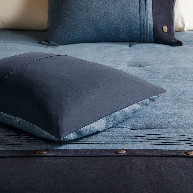 Madison Park Westbrook 7 Piece Faux Suede Comforter Set