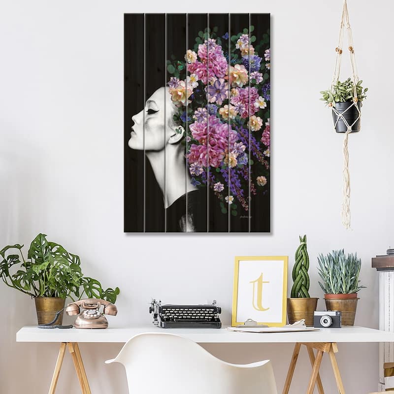 Anthropologie Print On Wood by Ana Paula Hoppe - Multi-Color