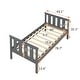 preview thumbnail 8 of 6, Twin Size Classic Modern Design Wood Platform Bed Frame with Footboard and Headboard