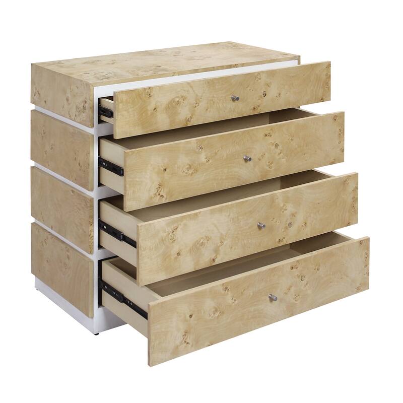 Elk Home Bromo Bleached Burl Wood 36 Inch Wide Chest