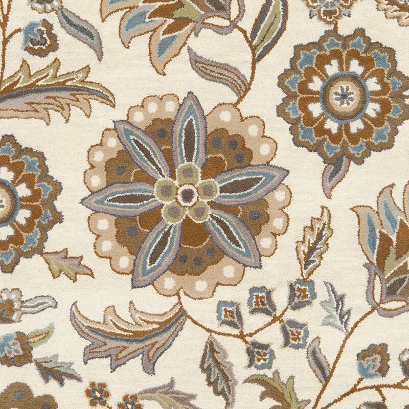 Lily Hand-tufted Transitional Floral Pattern Wool Area Rug