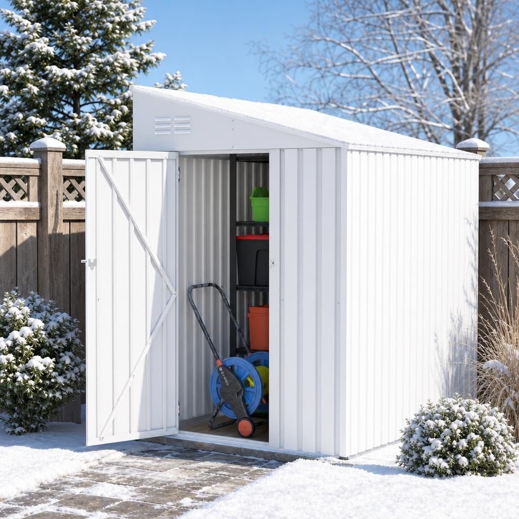 4-x-7-FT-Lean-To-Metal-Storage