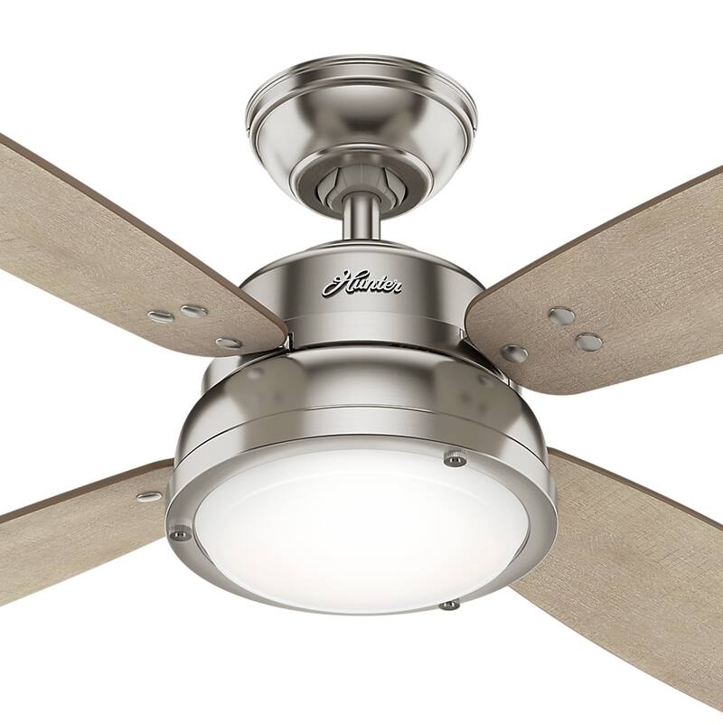 Hunter 52" Wingate Ceiling Fan with LED Light Kit and Handheld Remote - Transitional, Coastal