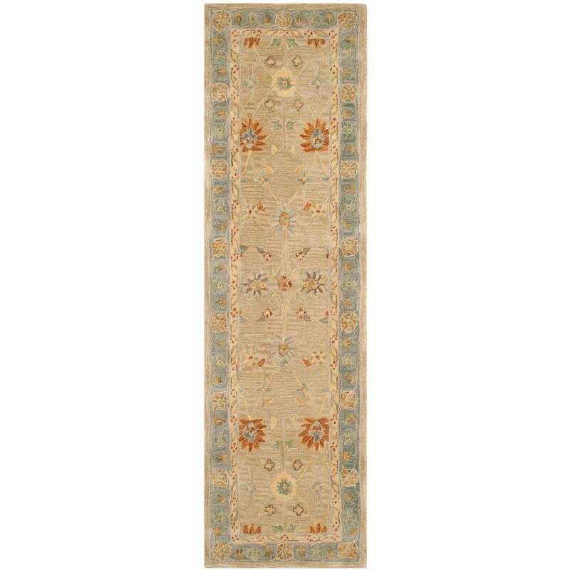 SAFAVIEH Handmade Anatolia Elmaz Traditional Oriental Hand-spun Wool Rug