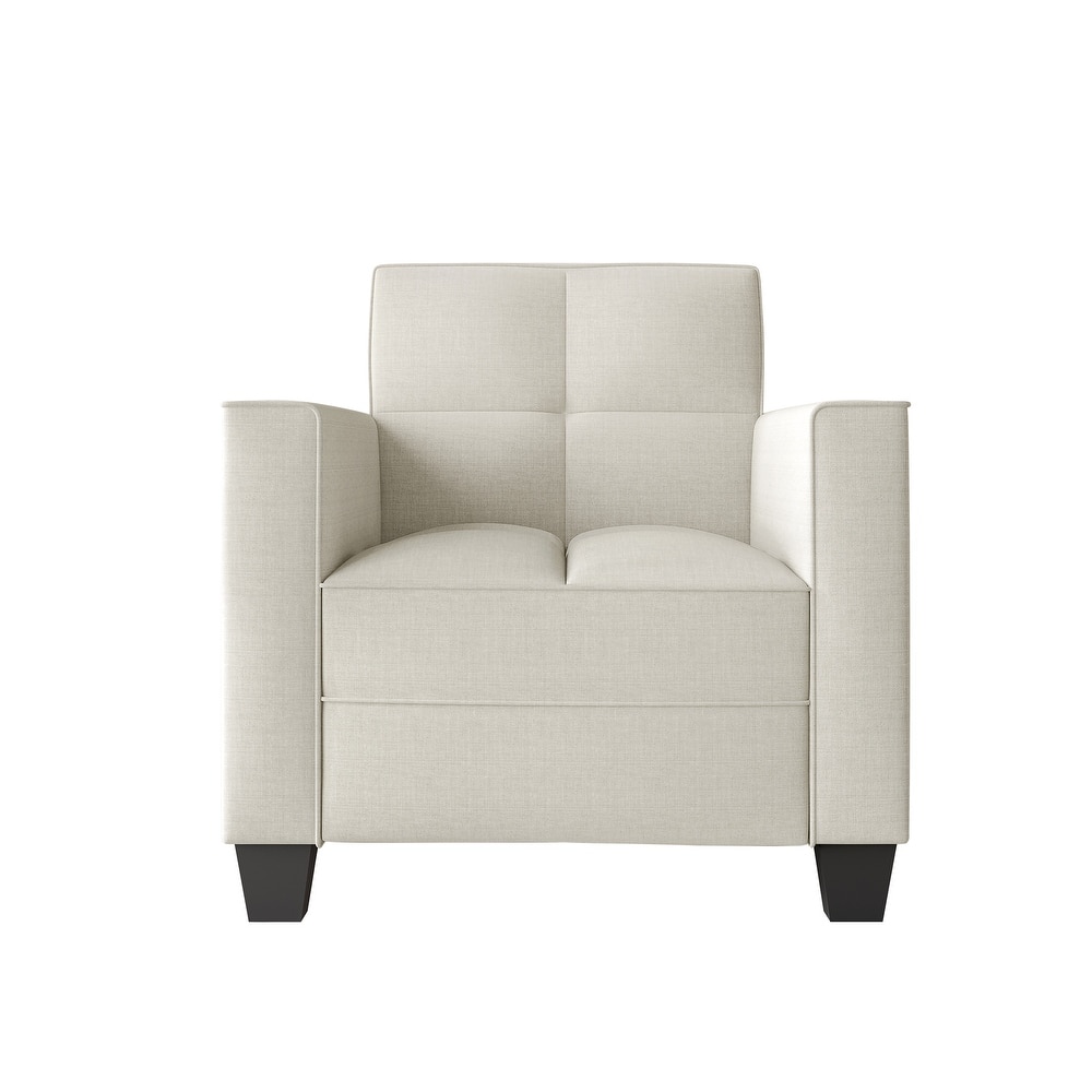 CraftPorch Chic Modern Linen Upholstered Chair