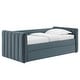 preview thumbnail 2 of 10, Veyla Channel Tufted Performance Velvet Twin Daybed With Trundle