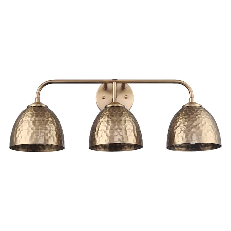 Shepard 3-Light Bath Vanity in Modern Brass with Modern Brass - Gold