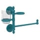 preview thumbnail 18 of 26, Allied Brass Prestige Skyline Collection Hair Dryer Holder and Organizer Glokzin Teal