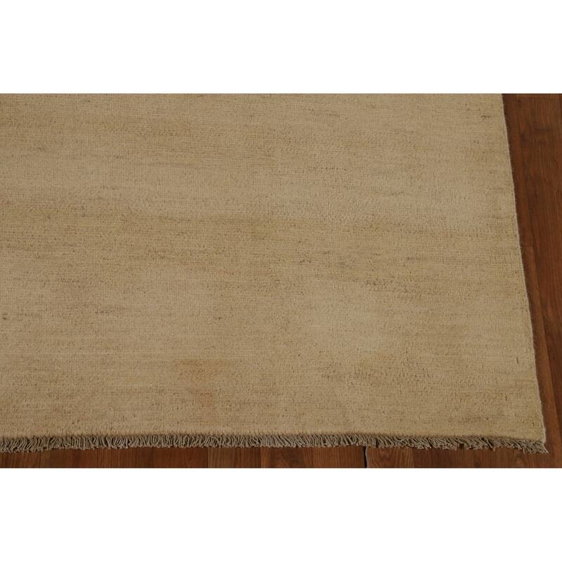 Gabbeh Modern Area Rug Hand-Knotted Wool Carpet - 6'2"x 9'8"