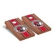 preview thumbnail 1 of 3, University of Tampa Spartans Cornhole Board Set - Rosewood Stained Striped Wooden