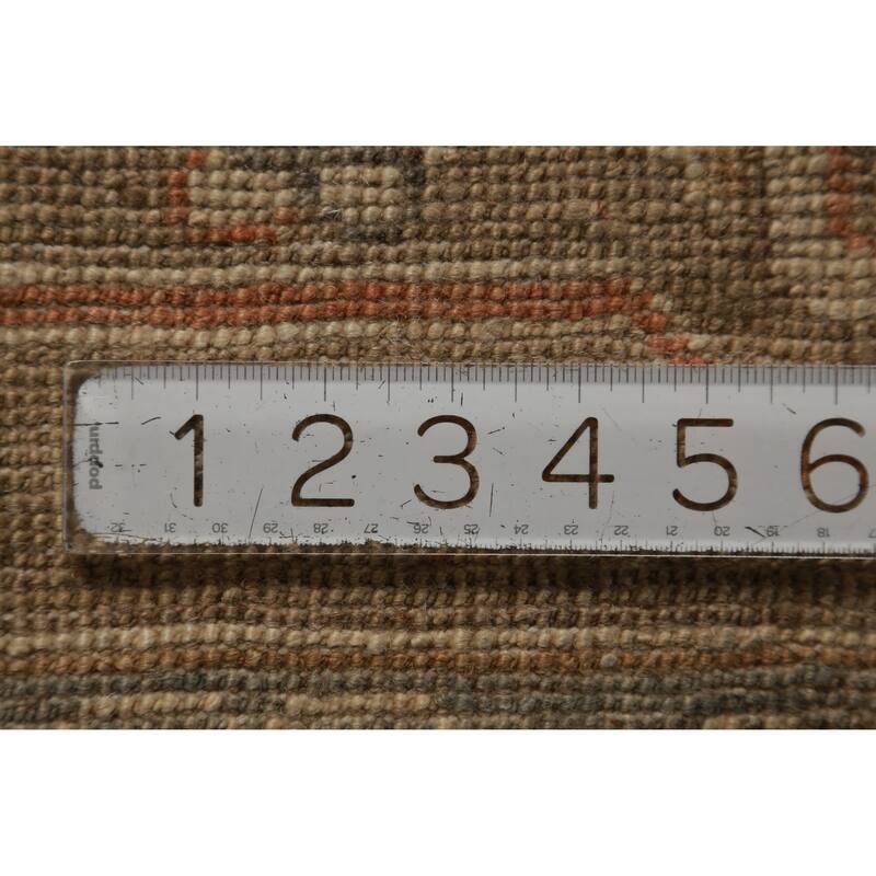 Hand Knotted Oriental 100% Wool Carpet Transitional All-Over Greys & Charcoal Oushak Area Rug - 11' 10'' X 8' 10''