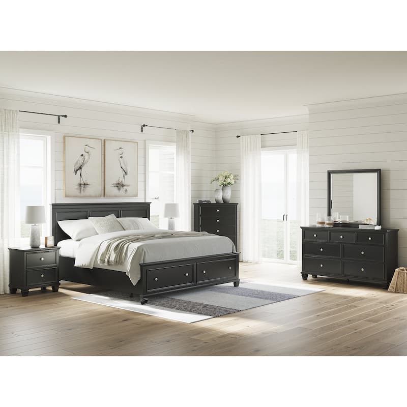 Signature Design by Ashley Lanolee Black 2 Drawer Nightstand