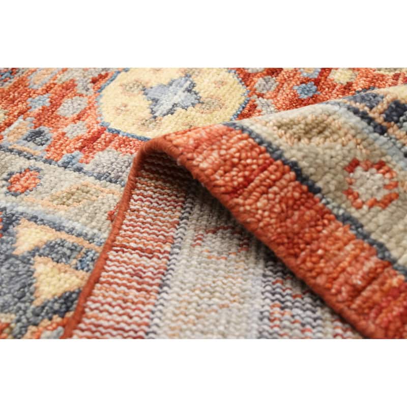 ECARPETGALLERY Hand-knotted Mamluk Dark Copper Wool Rug - 9'10 x 14'0