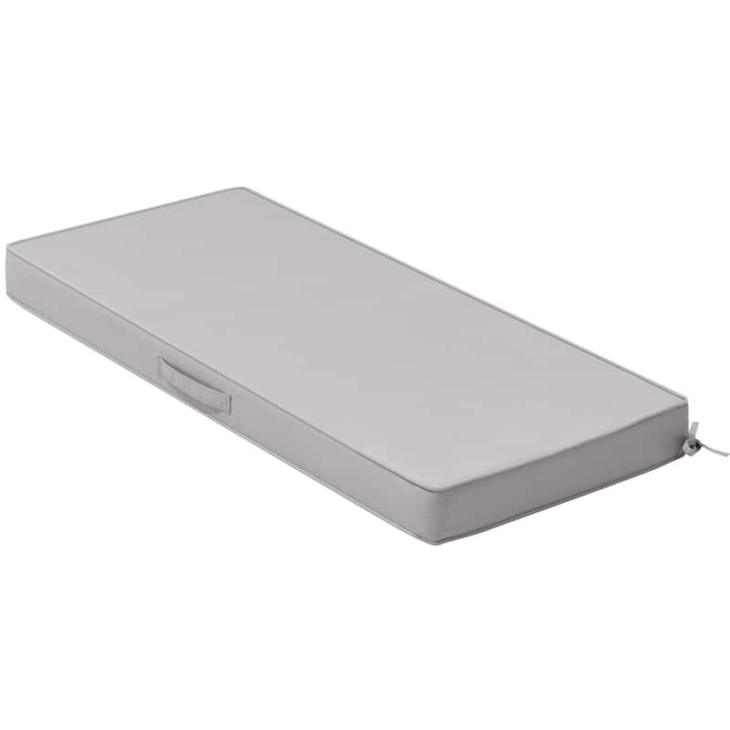 Outdoor Settee Bench Seat Cushion Patio Swing Cushion Loveseat Cushion - 42 - inch width - 1-piece, Light Grey