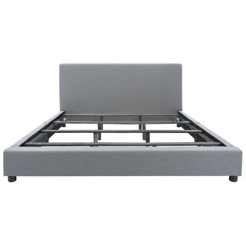 SAFAVIEH Thereze Linen Upholstered Platform Bed