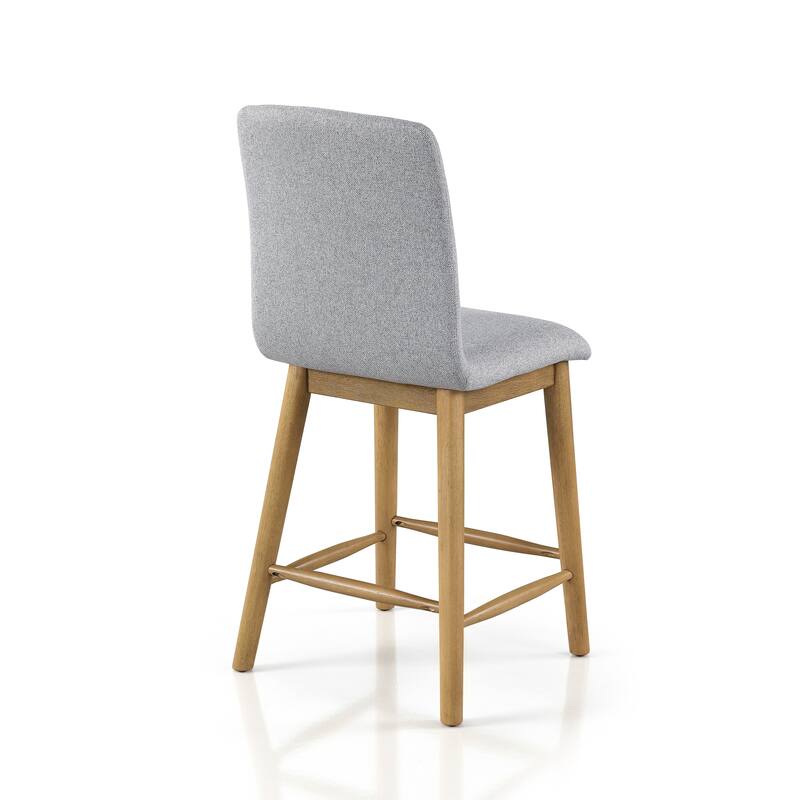 Furniture of America Nayel Modern Natural Counter Height Dining Chairs (Set of 2)
