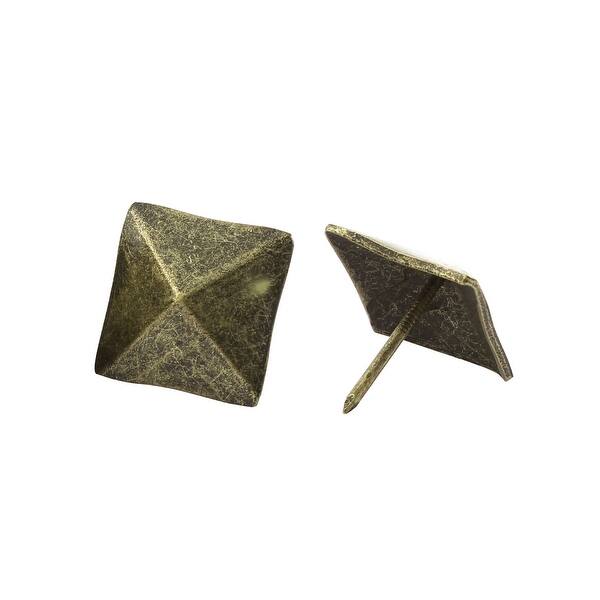 Shop 1 9cm Metal Pin Furniture Decorative Square Studs Bronze Tone
