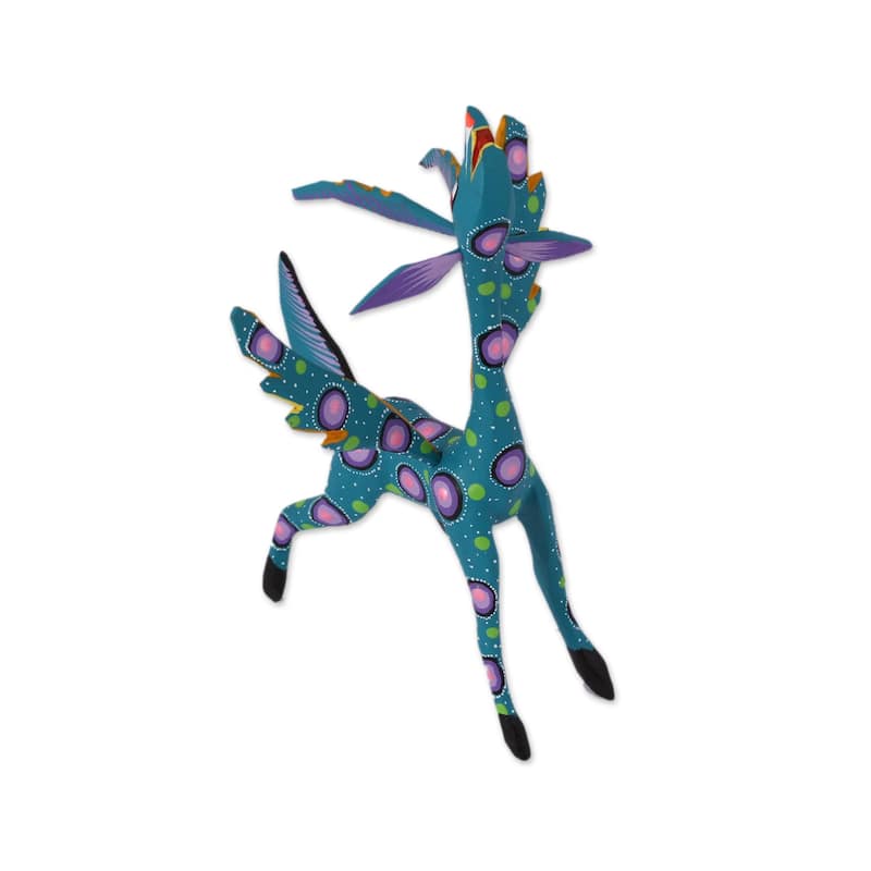 Novica Handmade Winged Song Wood Alebrije Statuette