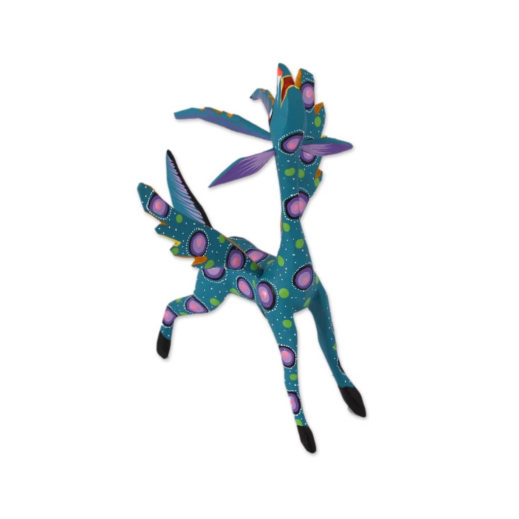Novica Handmade Winged Song Wood Alebrije Statuette