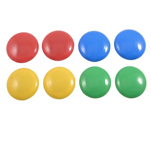 Unique Bargains 8 Pcs Round Casing Classroom Office Whiteboard Fridge Refrigerator Magnets