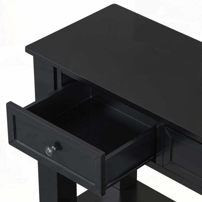 Entryway Console Table with Three Storage Drawers,