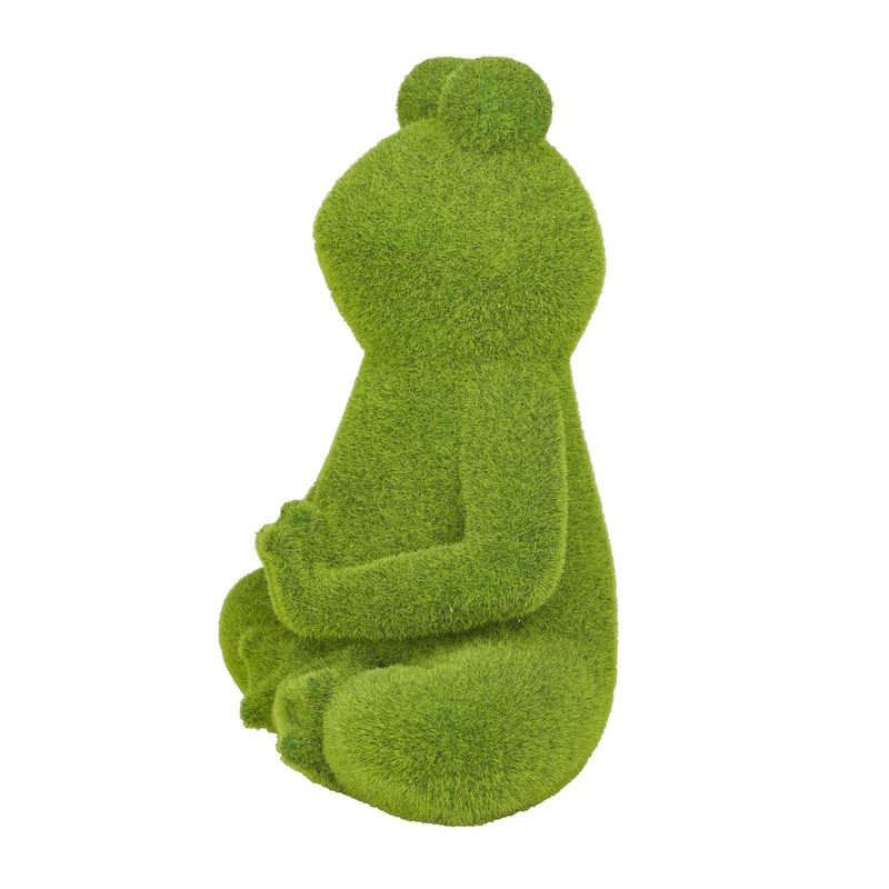 Magnesium Oxide Frog Garden Sculpture - Green - Roche River Decor
