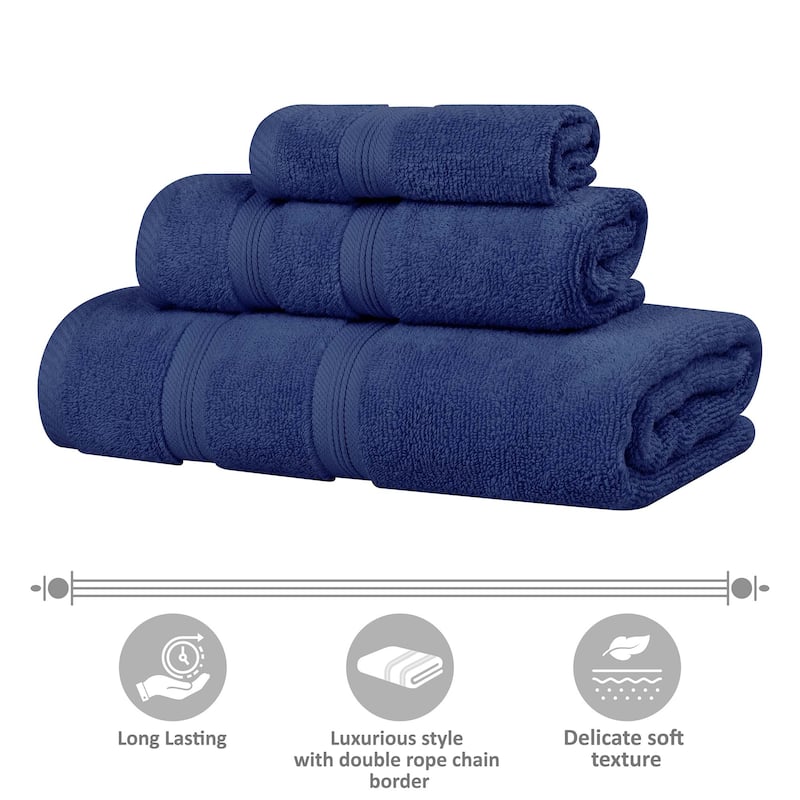 Superior Smart Dry Zero Twist Cotton Hand Towels, Set of 6