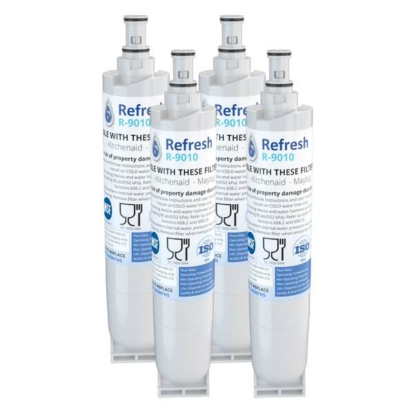 Shop Black Friday Deals On Replacement Water Filter For Kenmore 51049 Refrigerator Water Filter By Refresh 4 Pack White Overstock 21584851