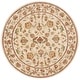 preview thumbnail 44 of 45, SAFAVIEH Handmade Bergama Tiney Oriental Hand-spun Wool Rug 6' Round - Ivory - Round