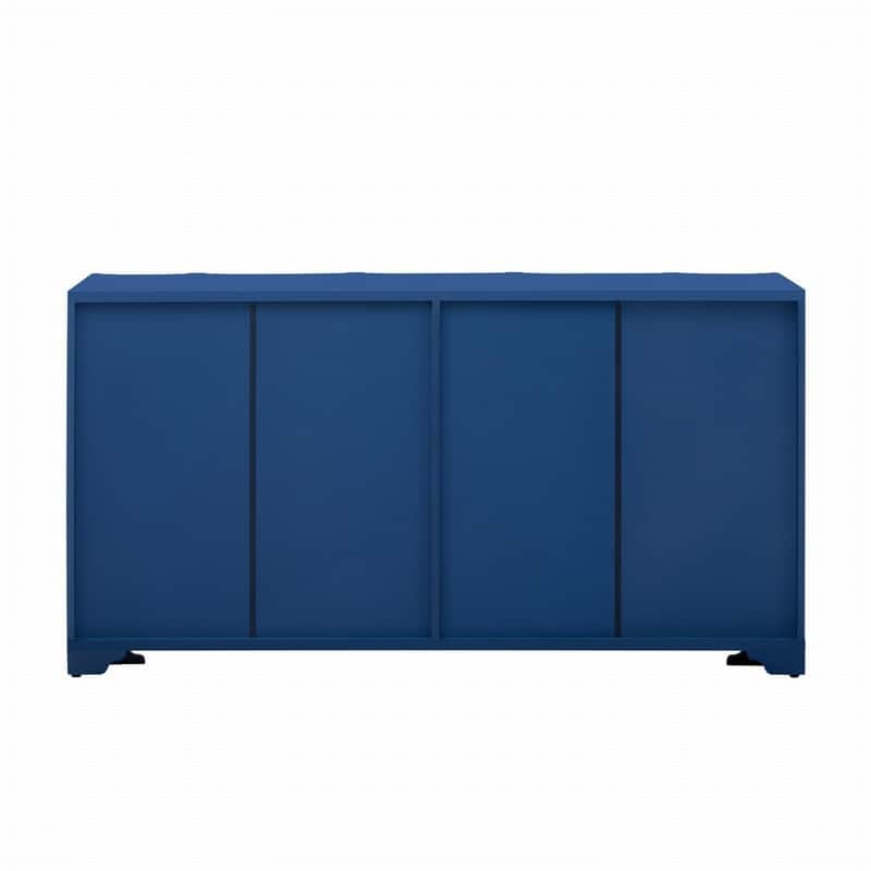 59.7" Modern 4-Door Sideboard with Luxurious Pine Veneer Finish