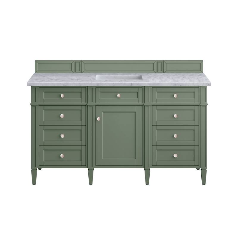 James Martin Vanities Brittany 60" Single Vanity, Smokey Celadon