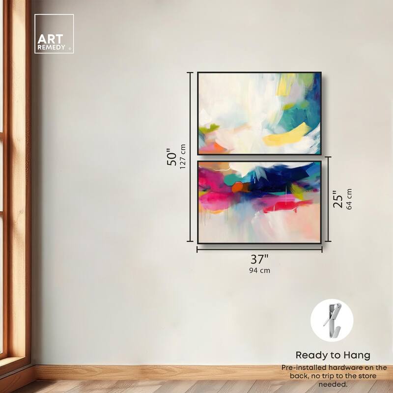 Riot of Color III Canvas Set of 2 by Art Remedy