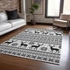 preview thumbnail 35 of 152, Machine Washable Indoor/ Outdoor Christmas Sweater Chantille Rug Silver - 10' x 14'